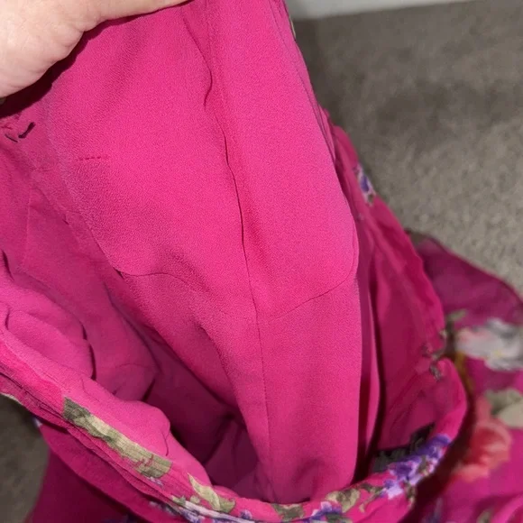 Ralph Lauren Barbados 4 silk dress vintage 90s pink strapless beach women’s - Picture 8 of 8